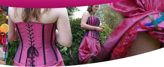 Sass Designs make handmade corsets, prom dresses and posh frocks their base near Sherborne
